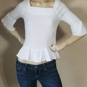 Moon River Gauze Boho Top (Blouse).